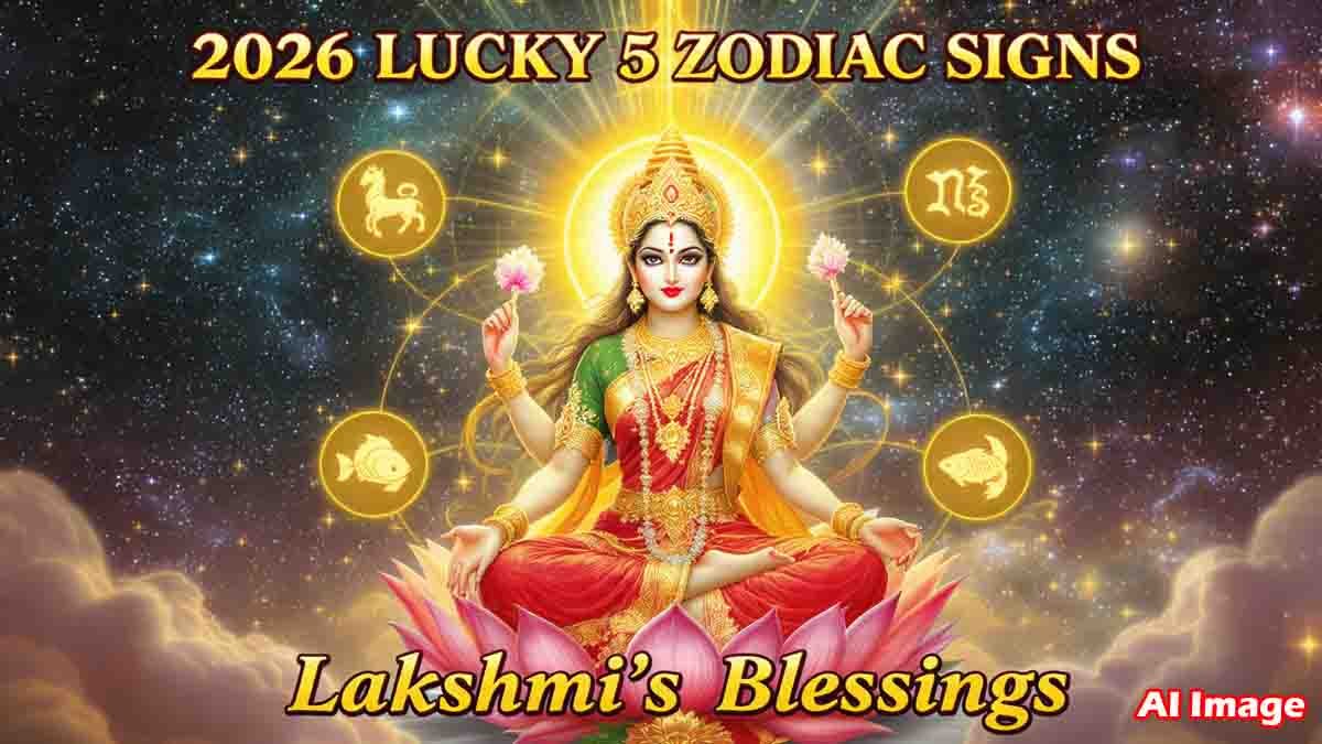 2026 Horoscope Predictions – Lakshmi Blessings on Five Zodiac Signs for Wealth and Prosperity
