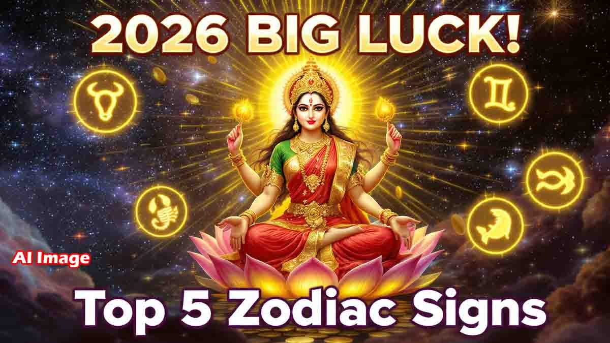 2026 Horoscope Predictions – Lakshmi Blessings on Five Zodiac Signs for Wealth and Prosperity
