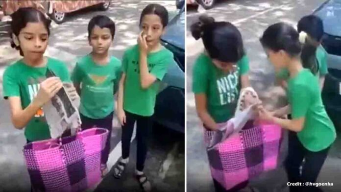 Bengaluru kids launch Eco Wala startup offering ₹10 eco-friendly paper bags, Harsh Goenka praises viral pitch