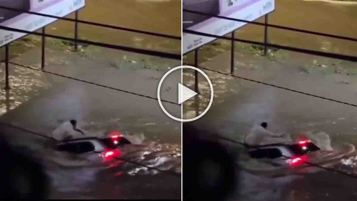 Brazil Flood : ನೀರಲ್ಲಿ ಕೊಚ್ಚಿಹೋದ ಕಾರು ಚಾಲಕ - ಶತಪ್ರಯತ್ನದ ನಂತರ ಪವಾಡ ಸದೃಶ ರಕ್ಷಣೆ…! 1 Car driver swept away in Brazil flash flood and miraculously rescued in Vitória da Conquista during heavy rainfall