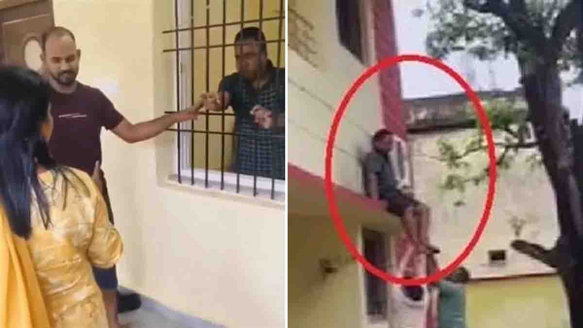 Viral : ಪತ್ನಿಗೆ ರೆಡ್ ಹ್ಯಾಂಡ್ ಆಗಿ ಸಿಕ್ಕಿಬಿದ್ದ ಜಾರ್ಖಂಡ್ ಅಧಿಕಾರಿ : ಗೆಳತಿಯೊಂದಿಗೆ ಕೋಣೆಯಲ್ಲಿ ಲಾಕ್, ವಿಡಿಯೋ ವೈರಲ್…! 2 Jharkhand Circle Officer Pramod Kumar caught with girlfriend at official residence; wife Dr. Shyam Rani locks them inside in Garhwa, viral video shocks administration.