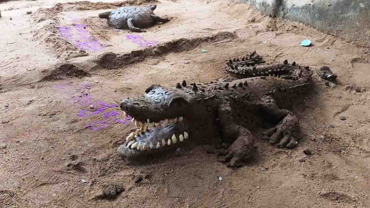 Students performing cultural activities at Pratibha Karanji event in Gudibande showcasing talent and creativity