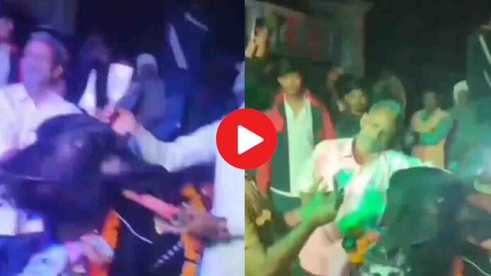 Bull named Shera celebrates his birthday in Uttar Pradesh with DJ party, decorations, and community feast - viral video