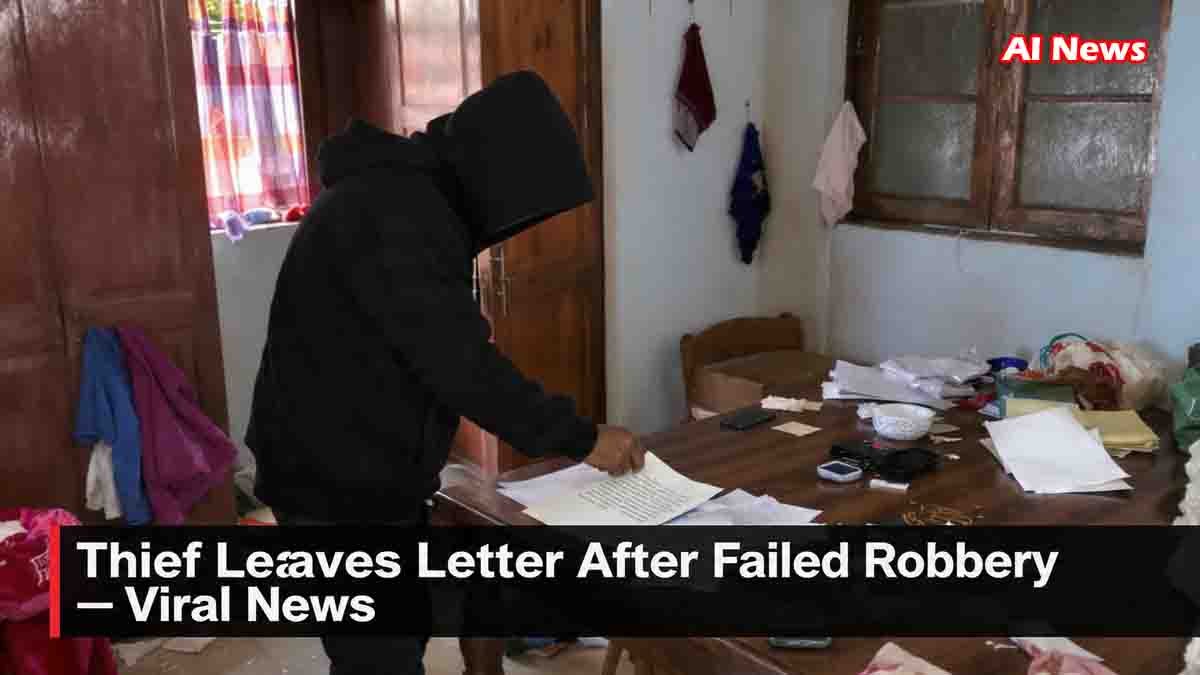 Viral : ಕಳ್ಳತನಕ್ಕೆ ಬಂದು ಮನೆಯ ಓನರ್ಗೆ ಲೆಟರ್ ಬರೆದ ಕಳ್ಳ! ಆ ಪತ್ರದಲ್ಲೇನಿತ್ತು ಗೊತ್ತಾ? ಓದಿದ್ರೆ ಬಿದ್ದು ಬಿದ್ದು ನಗ್ತೀರಾ! 1 A frustrated thief leaving a handwritten letter on a table inside a ransacked house in Old Pettai, Tamil Nadu - Viral News