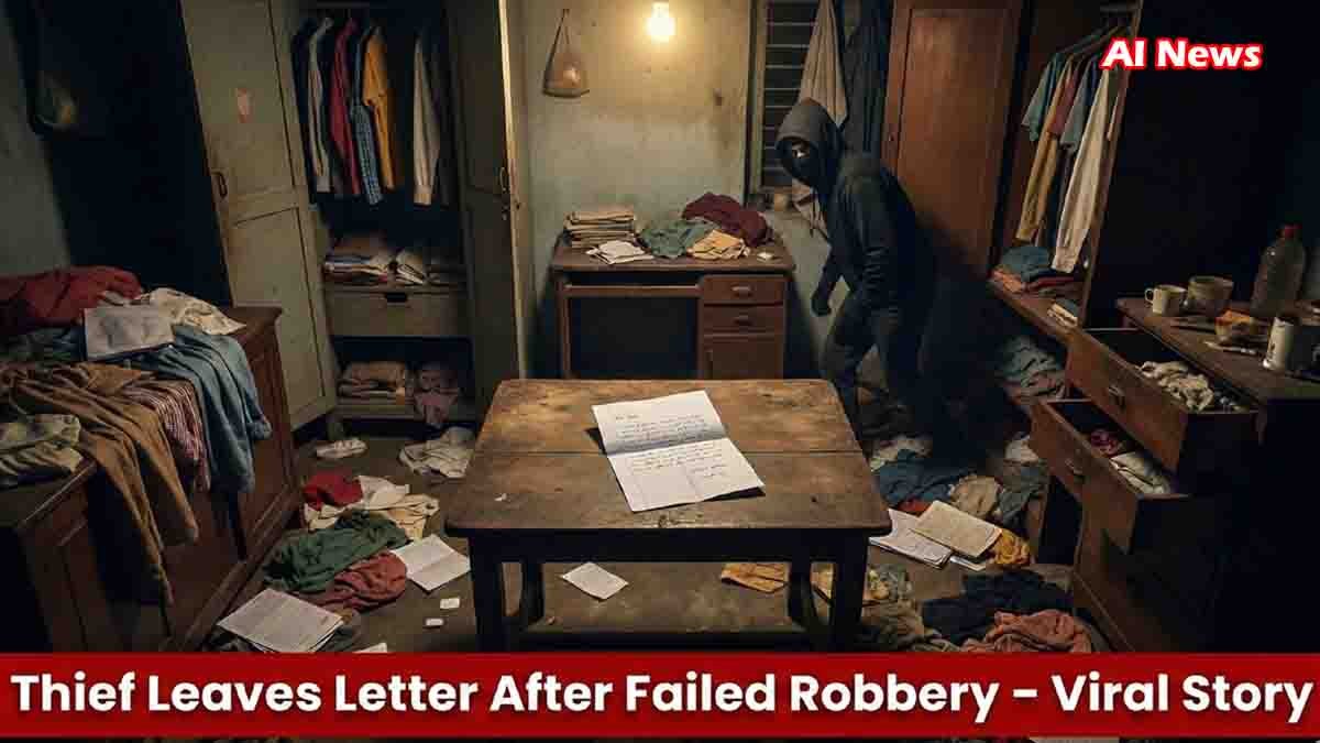 Viral : ಕಳ್ಳತನಕ್ಕೆ ಬಂದು ಮನೆಯ ಓನರ್ಗೆ ಲೆಟರ್ ಬರೆದ ಕಳ್ಳ! ಆ ಪತ್ರದಲ್ಲೇನಿತ್ತು ಗೊತ್ತಾ? ಓದಿದ್ರೆ ಬಿದ್ದು ಬಿದ್ದು ನಗ್ತೀರಾ! 2 A frustrated thief leaving a handwritten letter on a table inside a ransacked house in Old Pettai, Tamil Nadu - Viral News
