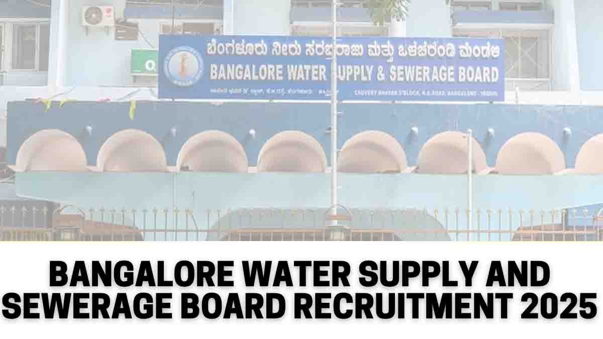 BWSSB ನೇಮಕಾತಿ 2025: 224 ಸಹಾಯಕ ಇಂಜಿನಿಯರ್, ಜೂನಿಯರ್ ಇಂಜಿನಿಯರ್ ಹುದ್ದೆಗಳಿಗೆ ನ.25 ರೊಳಗೆ ಅರ್ಜಿ ಸಲ್ಲಿಸಿ! 1 BWSSB Recruitment 2025 Notification – Apply Online for 224 Assistant Engineer and Junior Engineer Posts