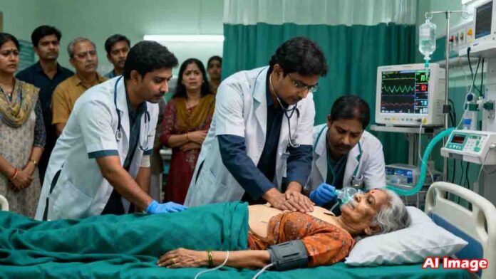 CPR Incident in Kanpur where an elderly woman’s ribs were fractured during emergency CPR at a private hospital