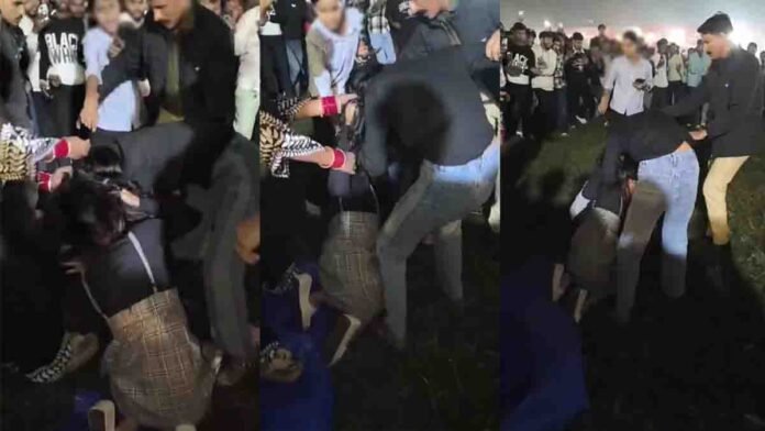 Viral video shows girls fighting at Drummond Government Inter College during Gulzaar Chhaniwala live show, chaos at college fair, police control situation