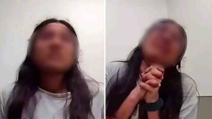 “Indian woman crying and pleading with U.S. police after being caught stealing clothes at an American store – viral emotional video”