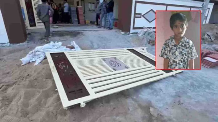 Medchal Construction Site Accident – 7-Year-Old Boy Dies After Heavy Iron Gate Collapse in Telangana