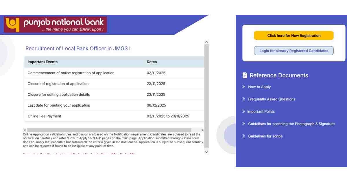 PNB Recruitment 2025 : PNBಯಲ್ಲಿ 750 ಆಫೀಸರ್ ಹುದ್ದೆಗಳಿಗೆ ಭರ್ಜರಿ ನೇಮಕಾತಿ: ಪದವೀಧರರೇ, ಮಿಸ್ ಮಾಡ್ಕೋಬೇಡಿ! 3 PNB Recruitment 2025 – Apply Online for 750 Local Bank Officer Posts