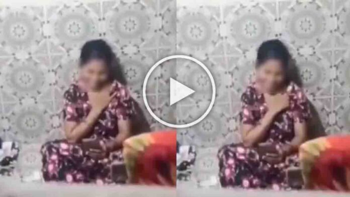 Wife secretly talking to her lover inside bathroom, husband records video secretly, shocking viral cheating incident.