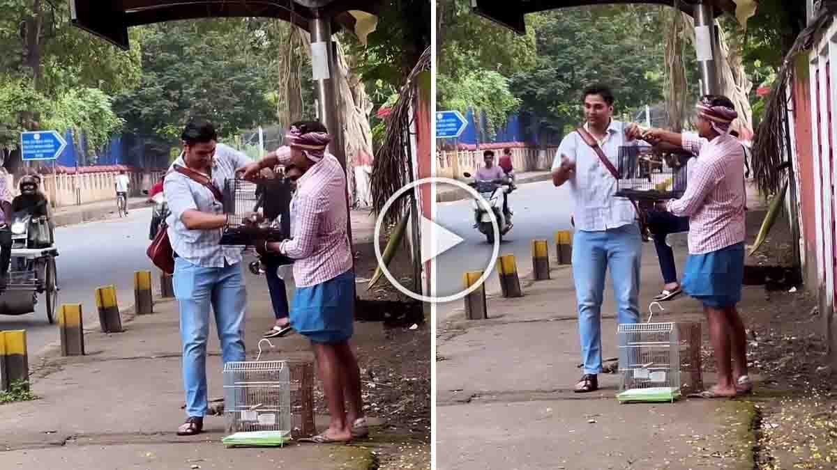 Young man buys caged birds and releases them into the sky in a viral heartwarming video