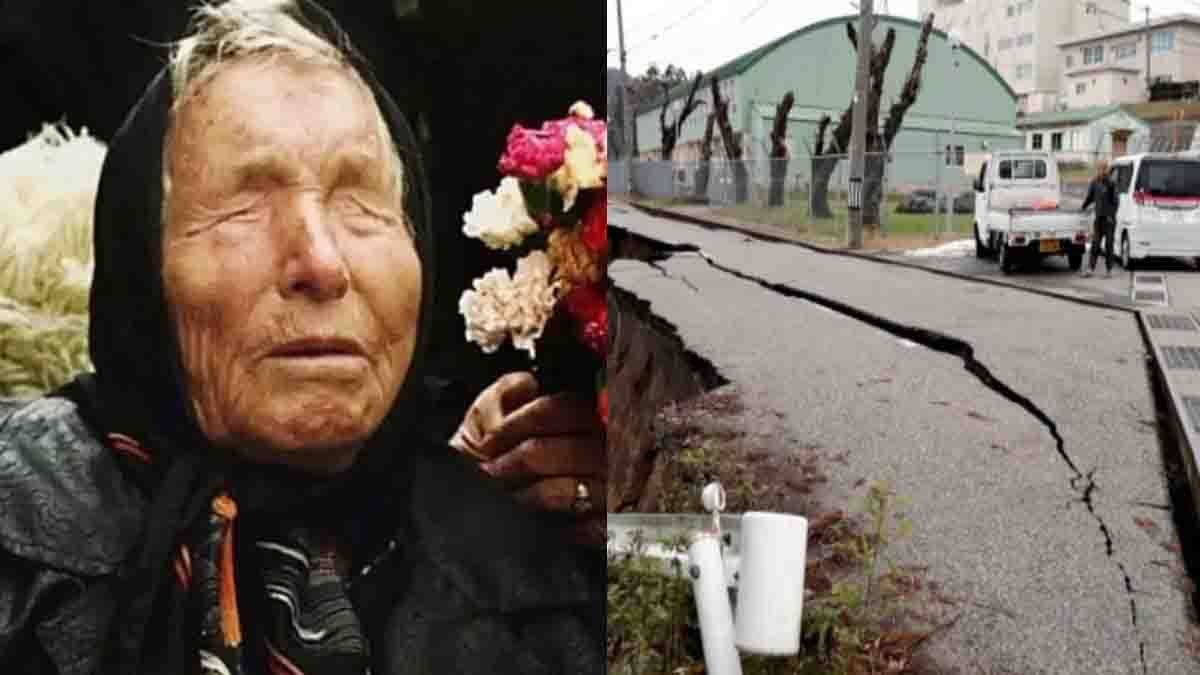 Baba Vanga Prediction : ಜಪಾನ್ ಗೆ ಕಾದಿದೆಯಾ ಮಹಾ ಕಂಟಕ? 2025ರ ಬಗ್ಗೆ ಬಾಬಾ ವಂಗಾ ನುಡಿದಿದ್ದ ಭಯಾನಕ ಭವಿಷ್ಯ ಏನು ಗೊತ್ತಾ? 2 Baba Vanga Prediction showing Japan coastline with massive tsunami waves and earthquake destruction in 2025