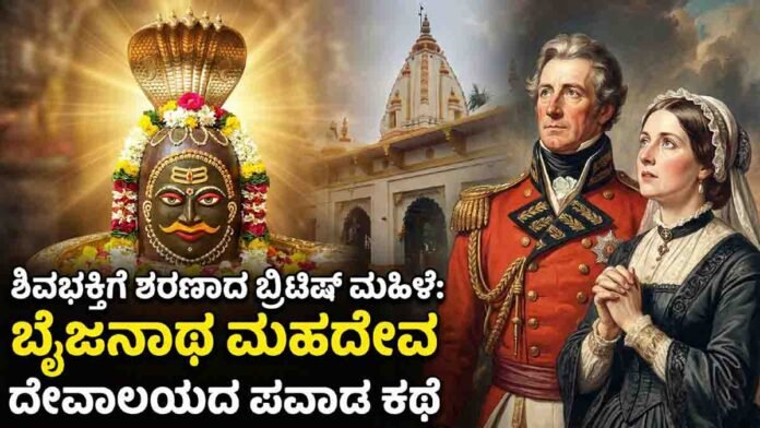 Baijnath Mahadev Temple in Agar Malwa, Madhya Pradesh, an ancient Shiva temple rebuilt by a British army officer and his wife after a divine miracle