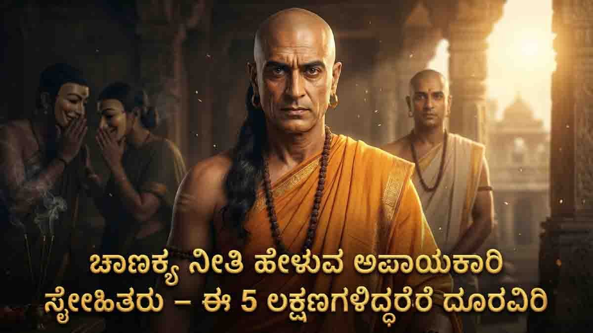 Chanakya Niti : ಈ 5 ಗುಣವಿರುವ ವ್ಯಕ್ತಿಗಳ ಸ್ನೇಹ ನಿಮಗೆ ಅಪಾಯ ತರಬಹುದು: ಚಾಣಕ್ಯ ನೀತಿ ಹೇಳುವುದೇನು? 1 Chanakya Niti explains five types of friends who can bring danger into your life