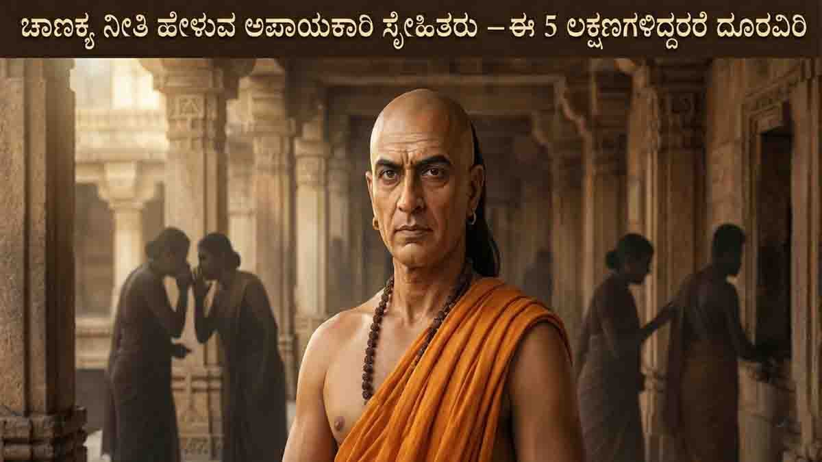 Chanakya Niti : ಈ 5 ಗುಣವಿರುವ ವ್ಯಕ್ತಿಗಳ ಸ್ನೇಹ ನಿಮಗೆ ಅಪಾಯ ತರಬಹುದು: ಚಾಣಕ್ಯ ನೀತಿ ಹೇಳುವುದೇನು? 2 Chanakya Niti explains five types of friends who can bring danger into your life