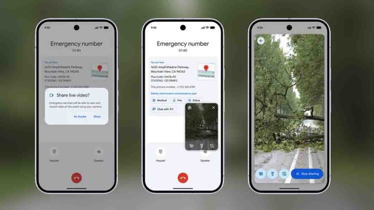Emergency Live Video Feature Google for Android users – New safety tool enabling live video streaming during emergencies