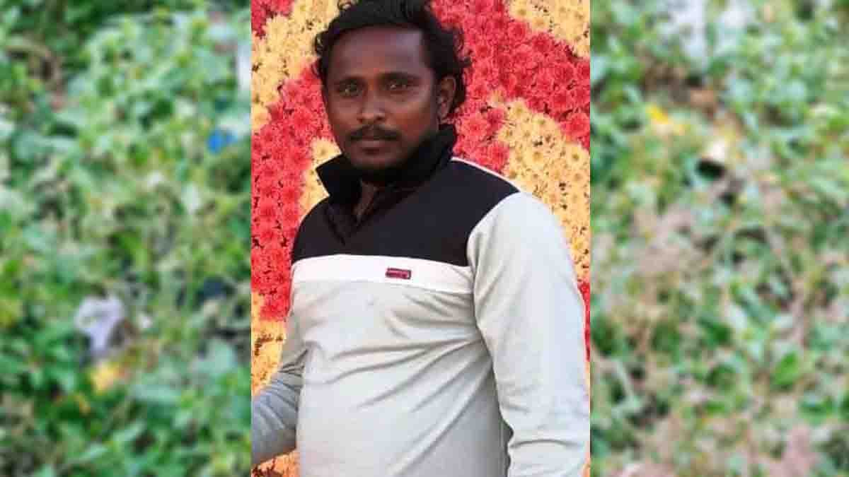 Crime scene at Hampasandra village where youth Gagan Shankar was allegedly set on fire; police investigation underway