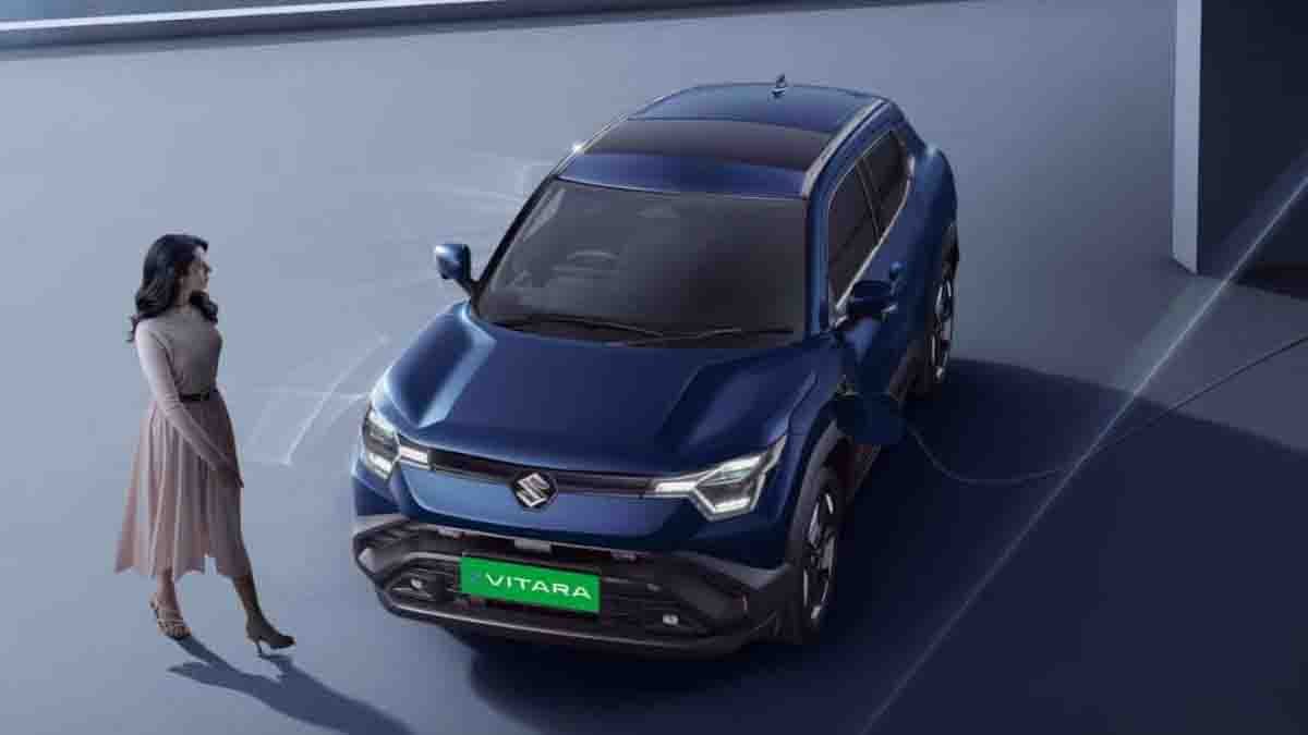 Maruti Suzuki e-Vitara EV launched with a 500 km range, dual battery options, premium features, and advanced safety tech. Explore India’s most awaited electric SUV.