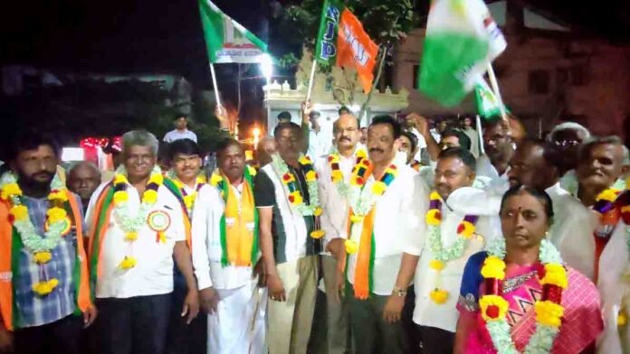 TAPCMS Gudibande election results: BJP-backed candidates celebrate victory after winning majority seats - Local News