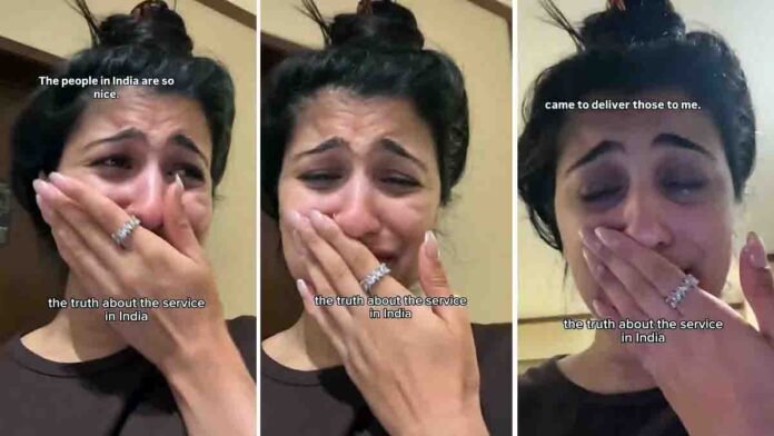 American woman gets emotional after experiencing Indian hospitality at a Gujarat hotel