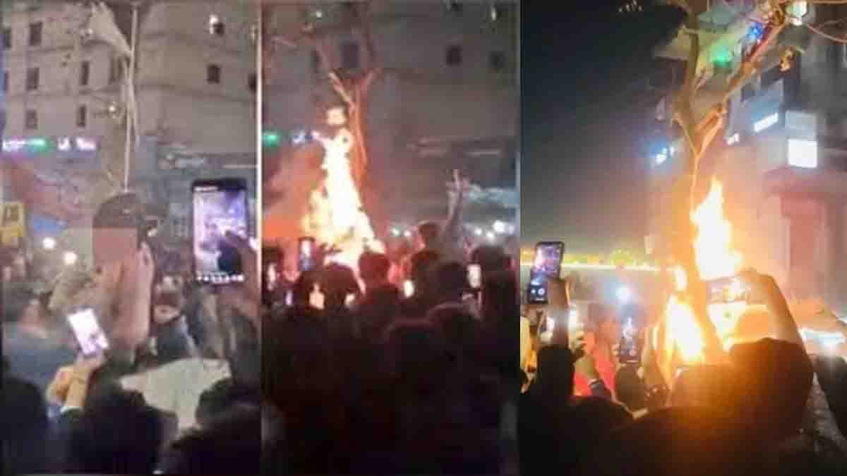 Hindu minority violence in Bangladesh as a youth is lynched and burned alive by a mob over alleged blasphemy in Mymensingh district