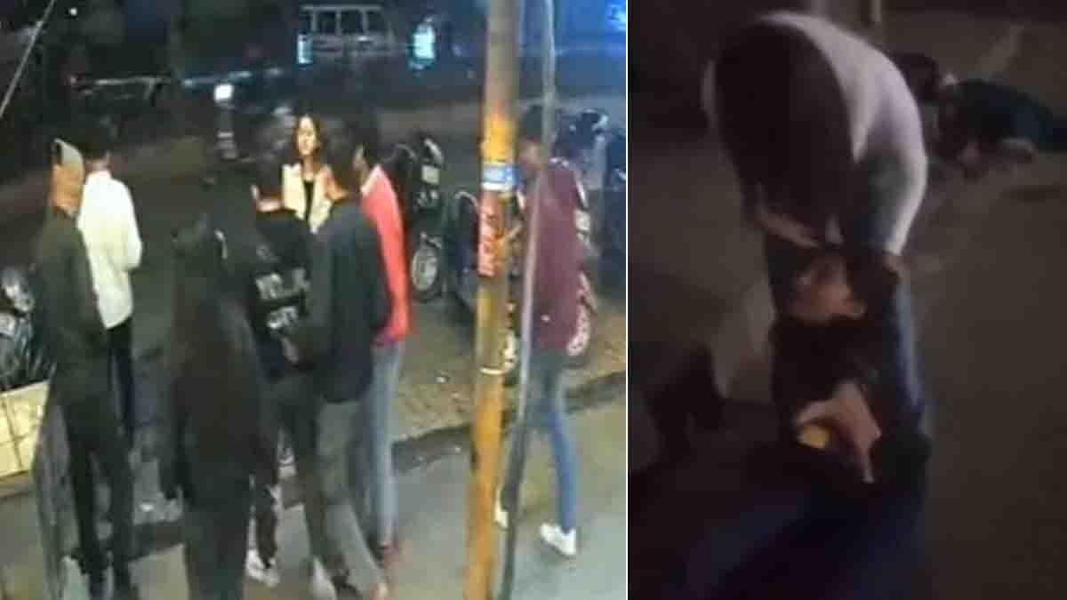 Two young women fighting on a public road in Kanpur over a boyfriend in a viral video