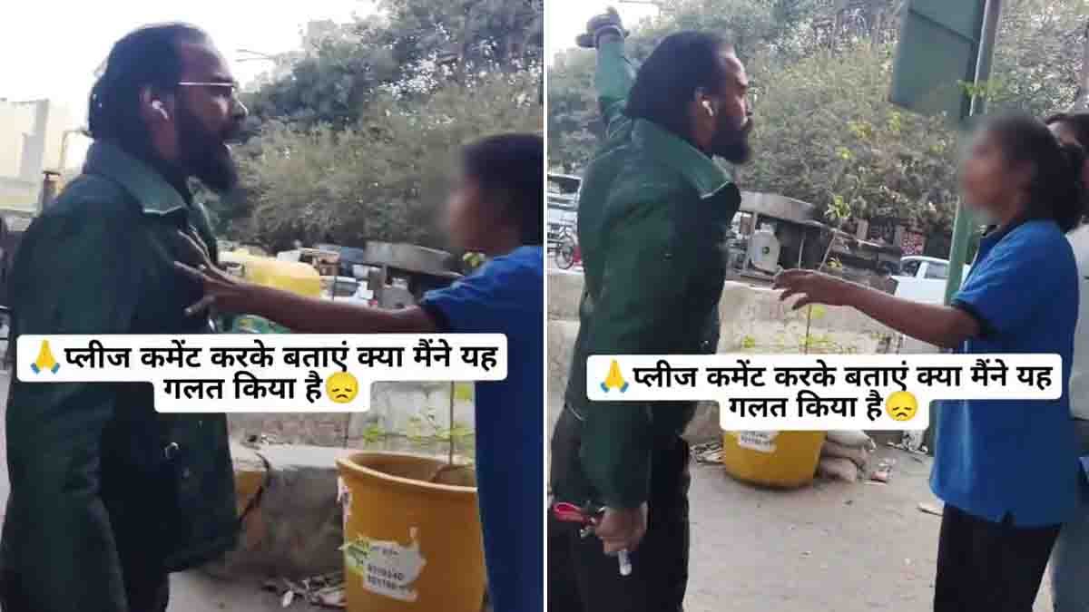 Viral video shows a man assaulting a teenage girl on the road and a passerby getting a shocking reaction. The incident triggers massive debate online