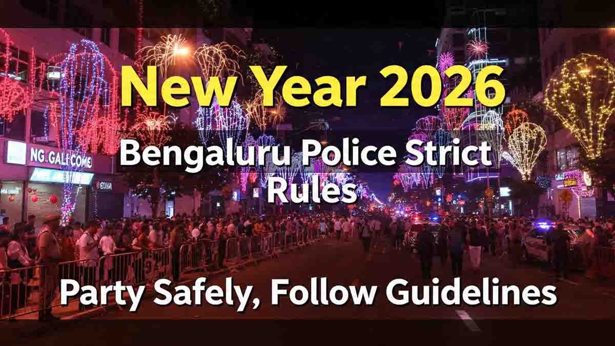 Bengaluru Police impose strict rules for New Year 2026 celebrations in MG Road and Brigade Road