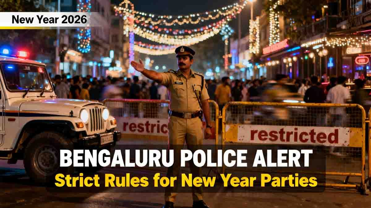 Bengaluru Police impose strict rules for New Year 2026 celebrations in MG Road and Brigade Road