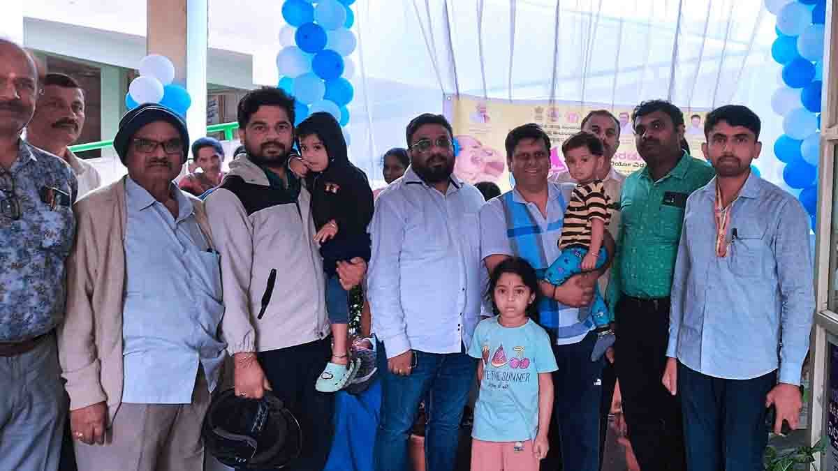 Pulse Polio vaccination drive at Gudibande public hospital for children below five years