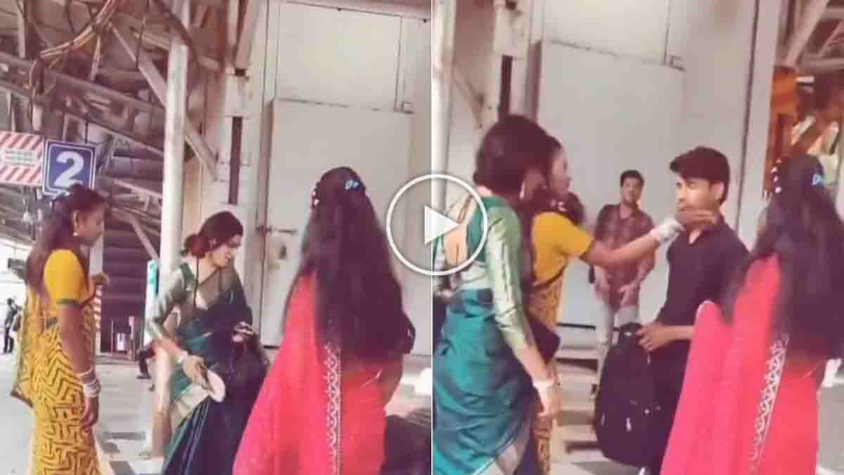 Transgender Attack : ರೈಲ್ವೆ ಸ್ಟೇಷನ್ ನಲ್ಲಿ ಮಲಗಿದ್ದ ಅಮಾಯಕನಿಗೆ ಚಪ್ಪಲಿಯಿಂದ ಹೊಡೆದ ಮಂಗಳಮುಖಿಯರು? ಮುಂಬೈನಲ್ಲಿ ನಡೆದ ಘಟನೆ..! 2 Transgender attack on a man sleeping at Mumbai railway station platform, viral video raises safety concerns