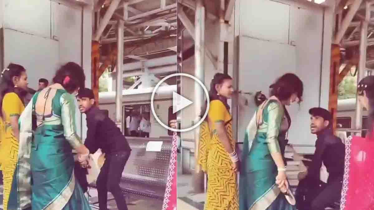 Transgender Attack : ರೈಲ್ವೆ ಸ್ಟೇಷನ್ ನಲ್ಲಿ ಮಲಗಿದ್ದ ಅಮಾಯಕನಿಗೆ ಚಪ್ಪಲಿಯಿಂದ ಹೊಡೆದ ಮಂಗಳಮುಖಿಯರು? ಮುಂಬೈನಲ್ಲಿ ನಡೆದ ಘಟನೆ..! 1 Transgender attack on a man sleeping at Mumbai railway station platform, viral video raises safety concerns