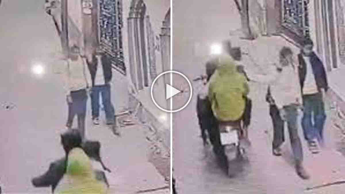 CCTV footage shows bike riders slapping a woman on the road in Hathras, Uttar Pradesh - Video goes viral