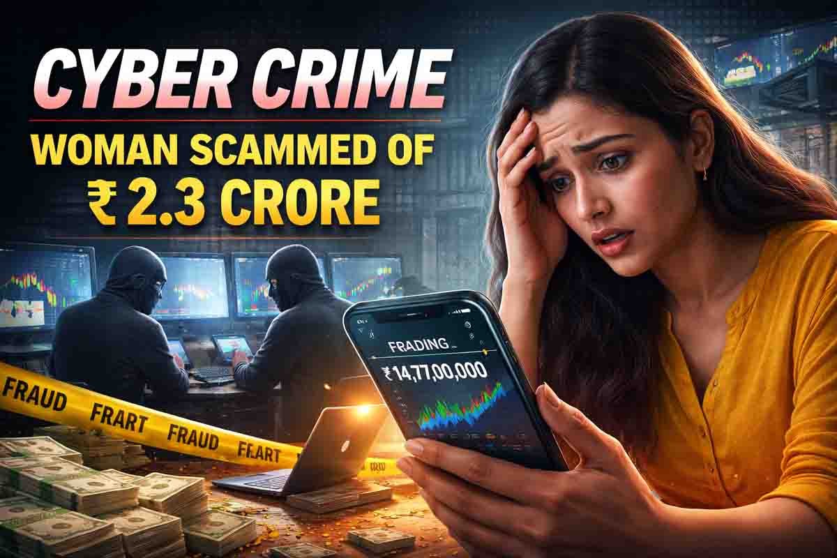 Cyber Crime : ಒಂದೇ ಒಂದು ಆಡ್, 14 ಕೋಟಿ ಲಾಭದ ಆಸೆ! 2.3 ಕೋಟಿ ಕಳೆದುಕೊಂಡು ಕಣ್ಣೀರಿಡುತ್ತಿರುವ ಹೈದರಾಬಾದ್ ಮಹಿಳೆ 1 Cyber crime case in Hyderabad where woman lost ₹2.3 crore through fake trading app scam