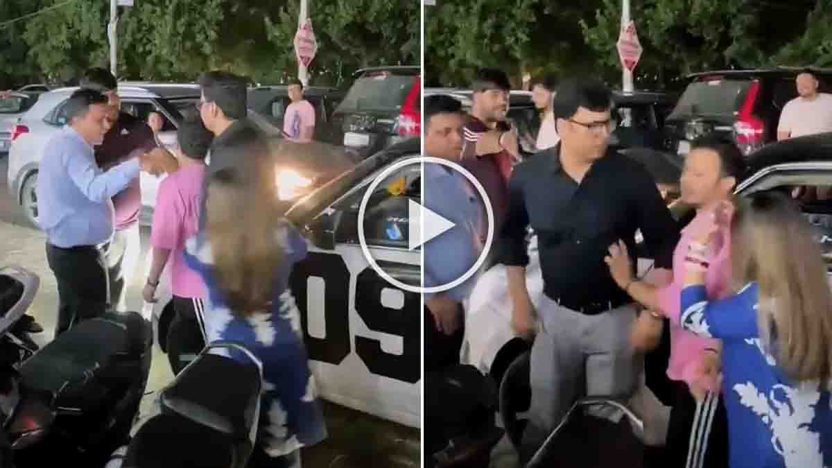 A viral road rage video from Delhi’s Dwarka Sector 10 shows a heated street clash turning violent as a woman is slapped in public