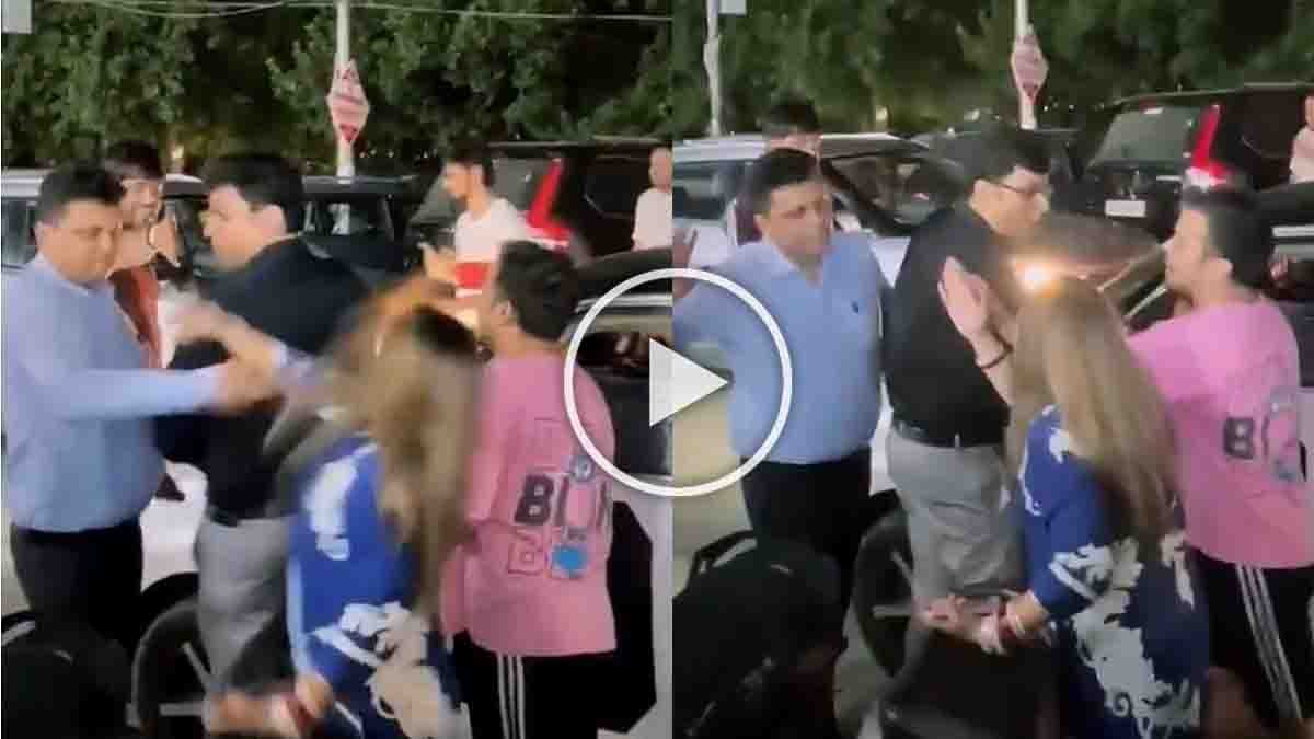 A viral road rage video from Delhi’s Dwarka Sector 10 shows a heated street clash turning violent as a woman is slapped in public