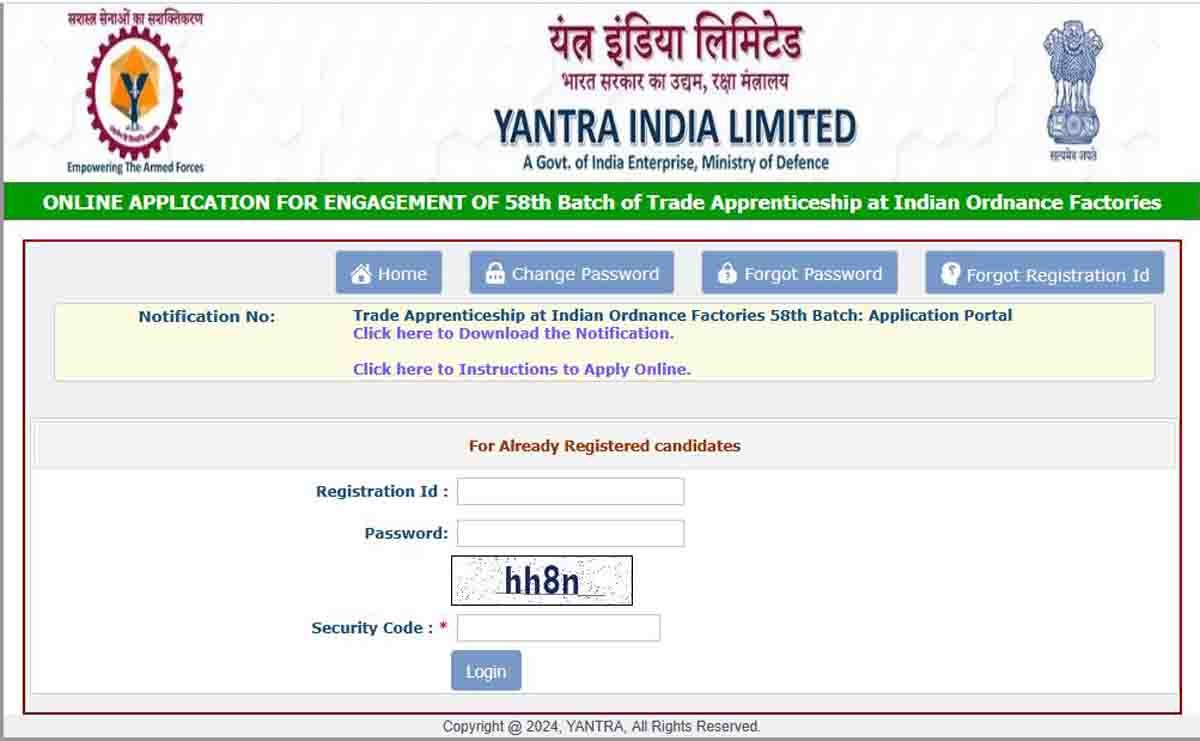 Apply for YIL Apprentice Recruitment 2026 at Yantra India Limited. 3,979 Trade Apprentice vacancies for ITI and Non-ITI candidates. Check eligibility, stipend, fees, dates, and apply online now.