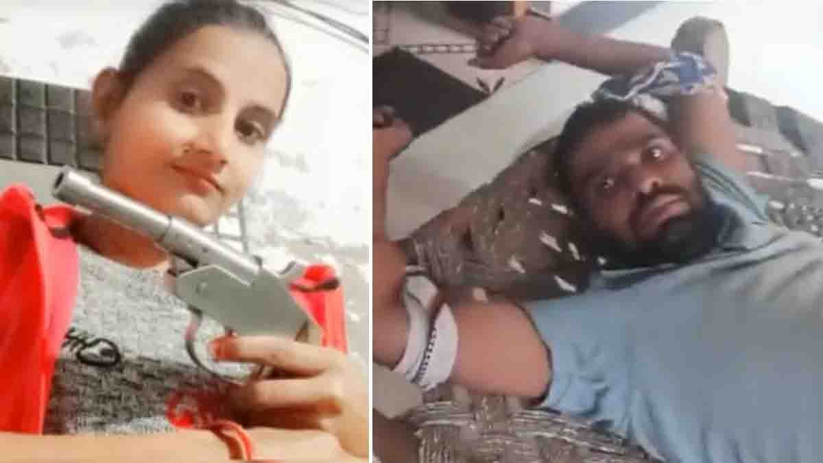 Wife tying husband to bed during domestic dispute in Aligarh, Uttar Pradesh viral video