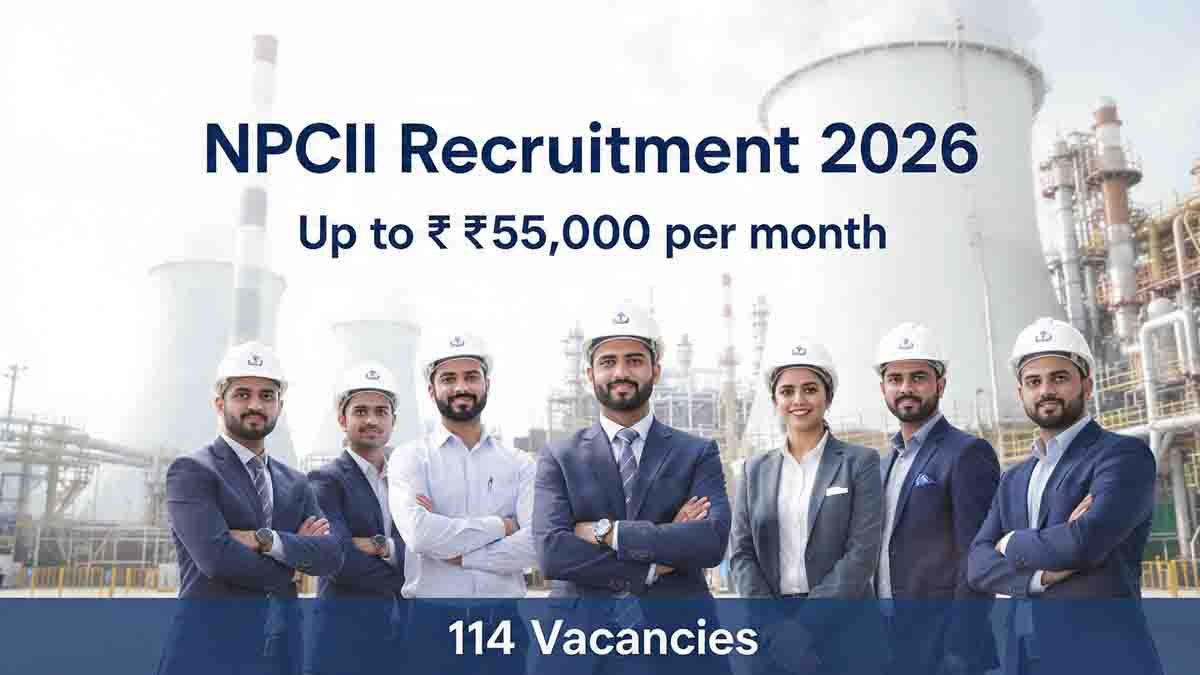 NPCIL Recruitment 2026 salary up to 55000 per month government jobs