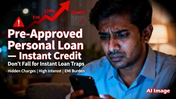 Personal Loan Alert: Know the risks of pre-approved loans, hidden charges, high interest rates, and EMI burden before borrowing.