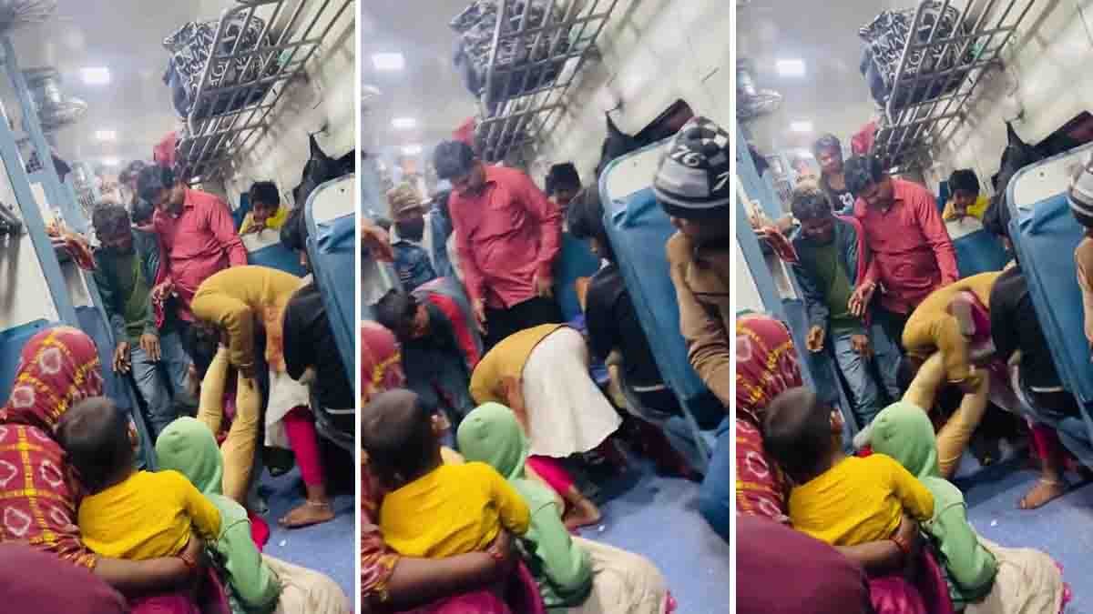 Viral video shows two young women fighting inside a moving train over a seat dispute in India