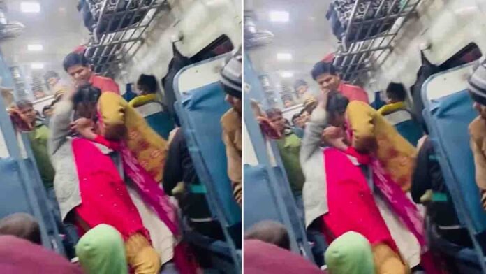 Viral video shows two young women fighting inside a moving train over a seat dispute in India