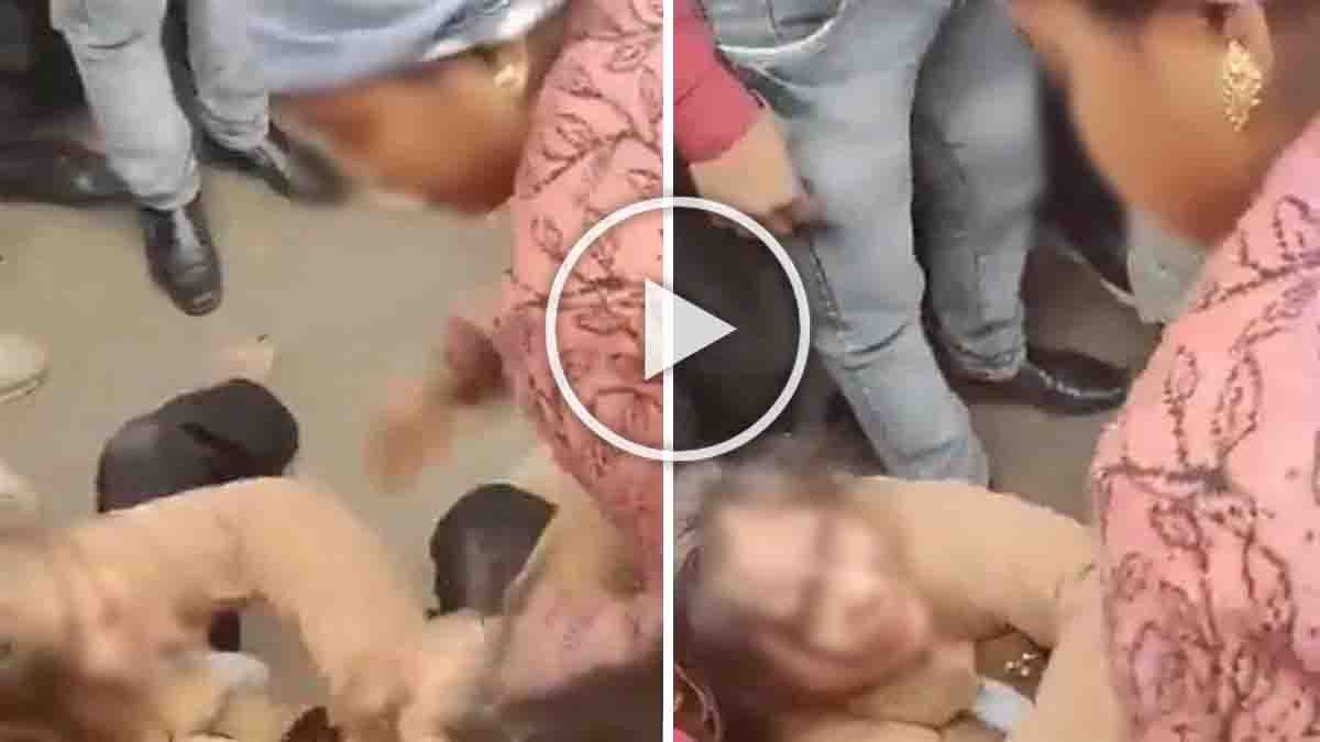 A shocking viral video from Agra shows a wife confronting her husband and his alleged lover in public, leading to high drama on the streets