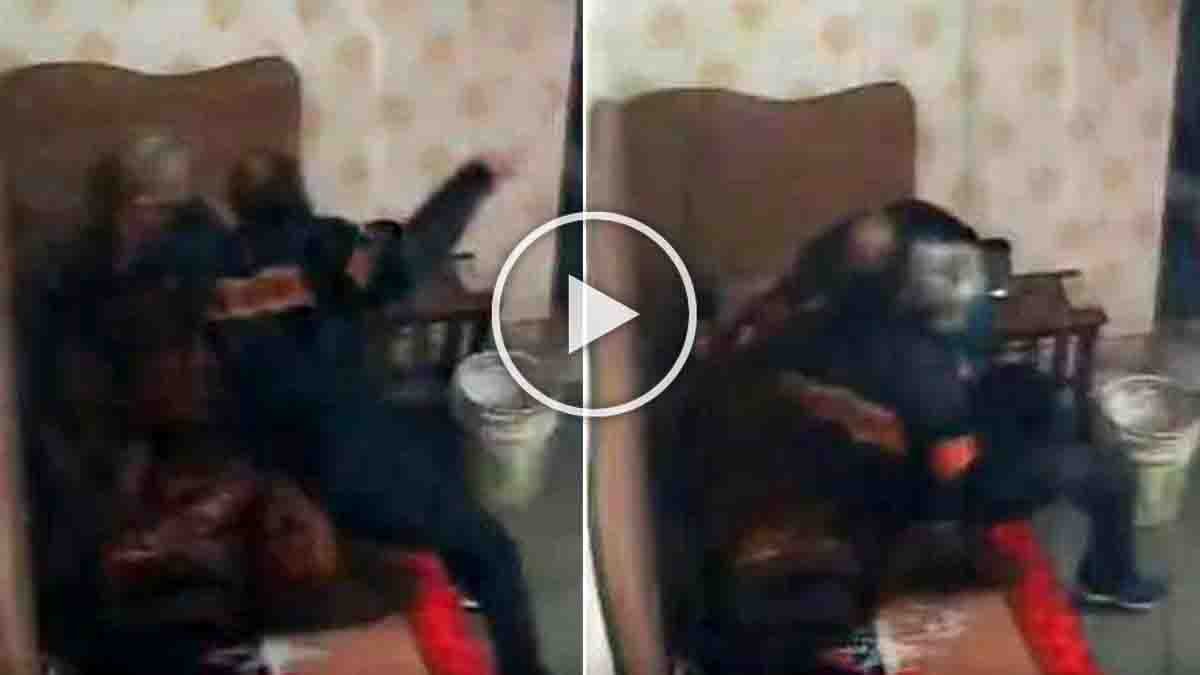 A disturbing CCTV video from Ghaziabad shows a son assaulting his bedridden elderly mother, leading to public outrage and police action.