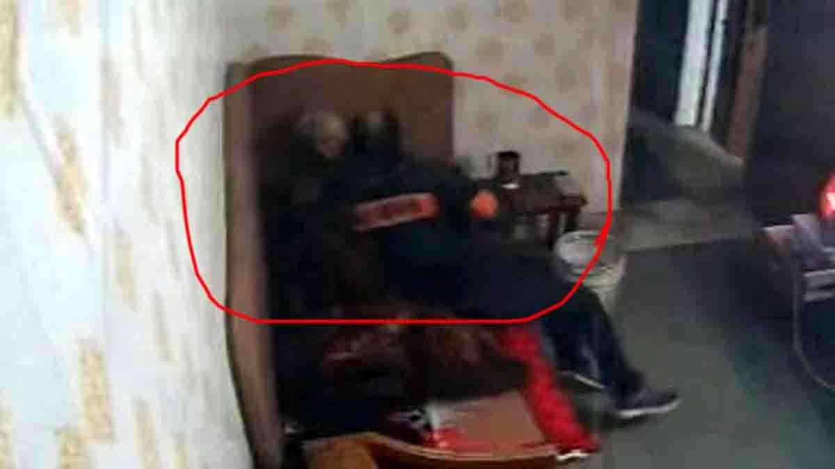 A disturbing CCTV video from Ghaziabad shows a son assaulting his bedridden elderly mother, leading to public outrage and police action.