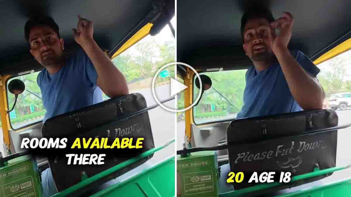 Delhi Auto Driver : 18-20 ವರ್ಷದ ಹುಡುಗಿಯರು ಬೇಕಾ? ವಿದೇಶಿ ಪ್ರವಾಸಿಗನಿಗೆ ಆಮಿಷ ಒಡ್ಡಿದ ದೆಹಲಿ ಆಟೋ ಚಾಲಕ; ವಿಡಿಯೋ ಕಂಡು ನೆಟ್ಟಿಗರು ಫುಲ್ ಗರಂ! 1 Delhi auto driver allegedly harassing foreign tourist in viral video