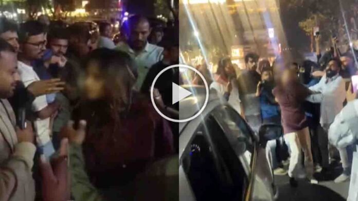 Bengaluru viral video showing drunk women creating chaos after hitting a cab on Bannerghatta Road
