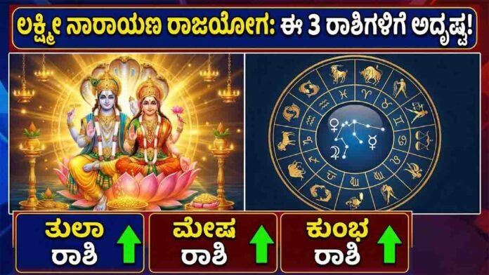 Venus and Mercury conjunction forming Lakshmi Narayana Rajyoga in Aquarius benefiting Libra, Aries, and Aquarius zodiac signs